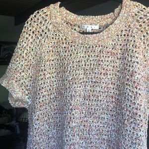 CAbi short sleeve sweater